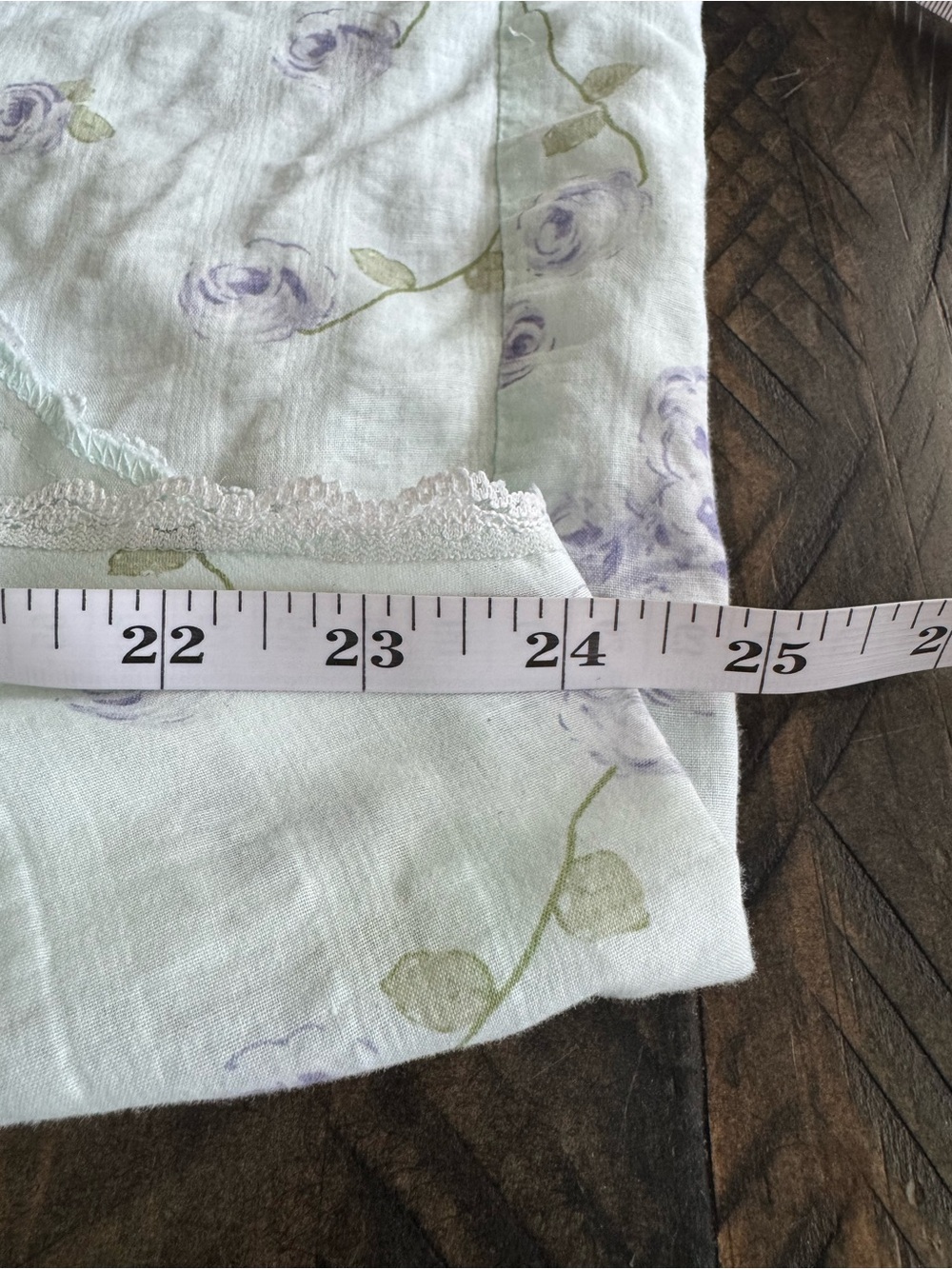 Vintage Barbizon Floral Maxi Nightgown Cotton Poly Blend Lace Trim Cottagecore - Picture 13 of 14